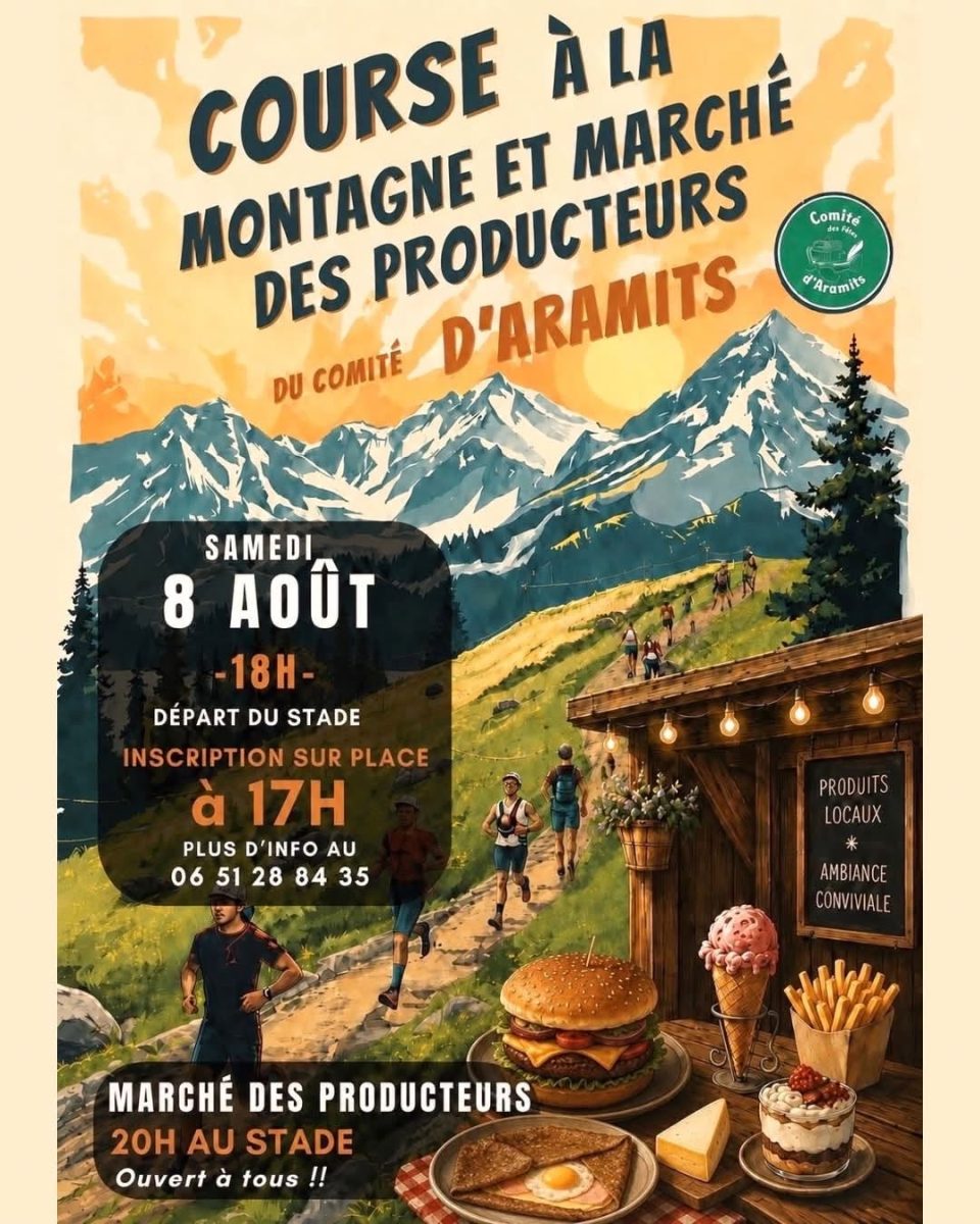 Course à la montagne et marché des producteurs