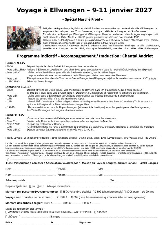 Voyage à Ellwangen