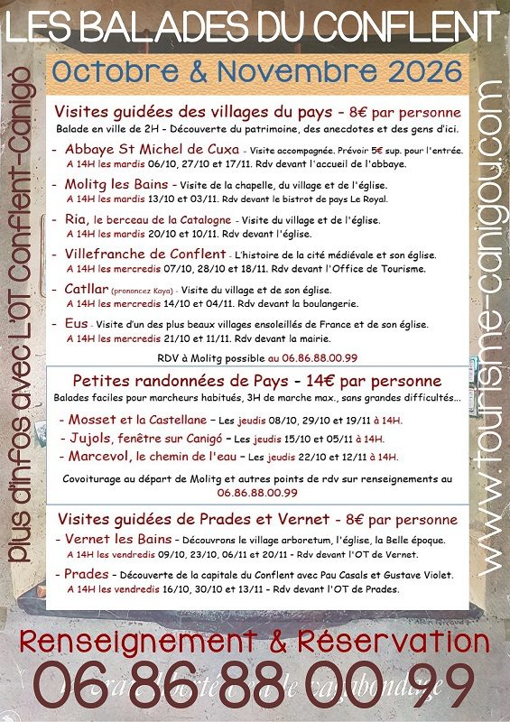 LES BALADES DU CONFLENT "MARCEVOL, LE CHEMIN DE L'EAU"