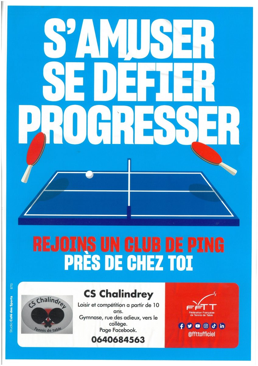 Cheminots sportifs (CS Calindrey) Tennis de table