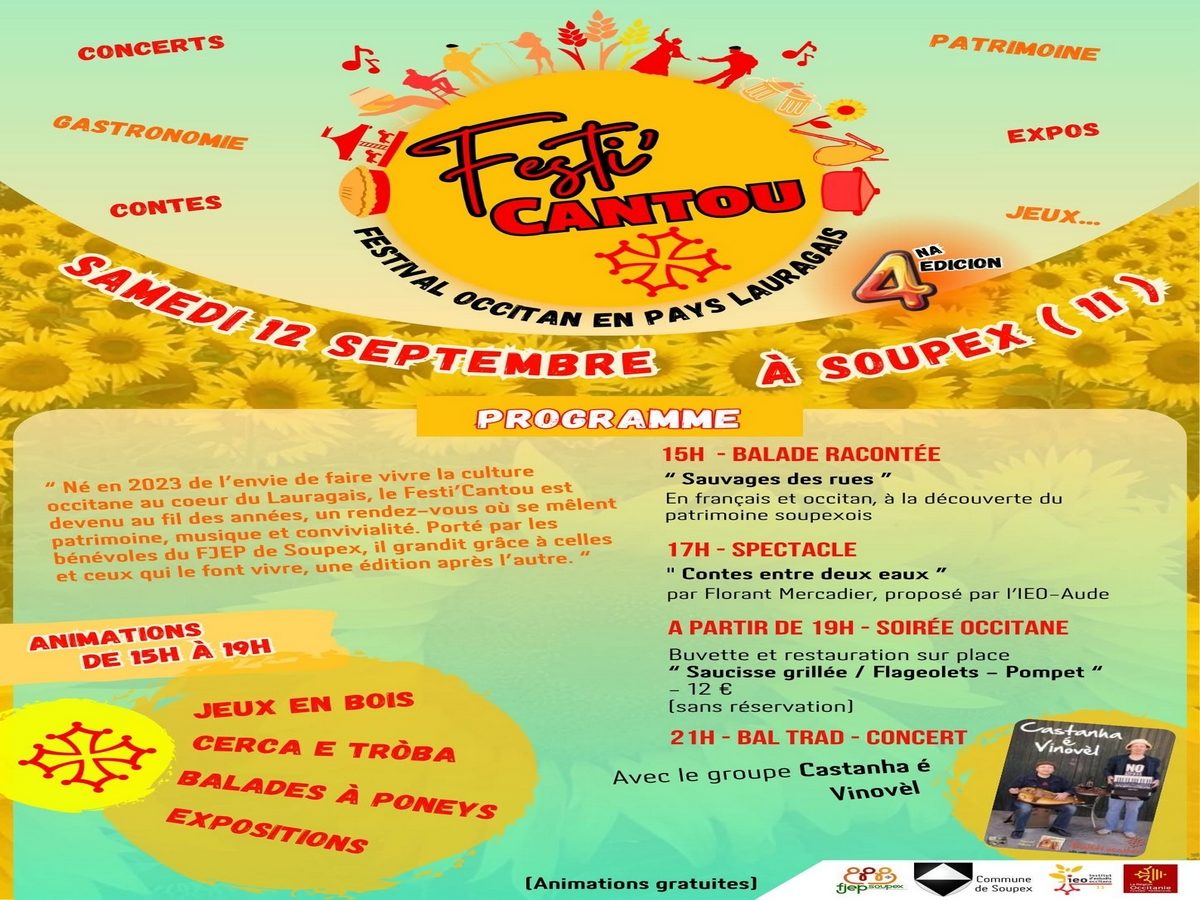 LA 4ÈME ÉDITION DU FESTI’CANTOU - FESTIVAL OCCITAN