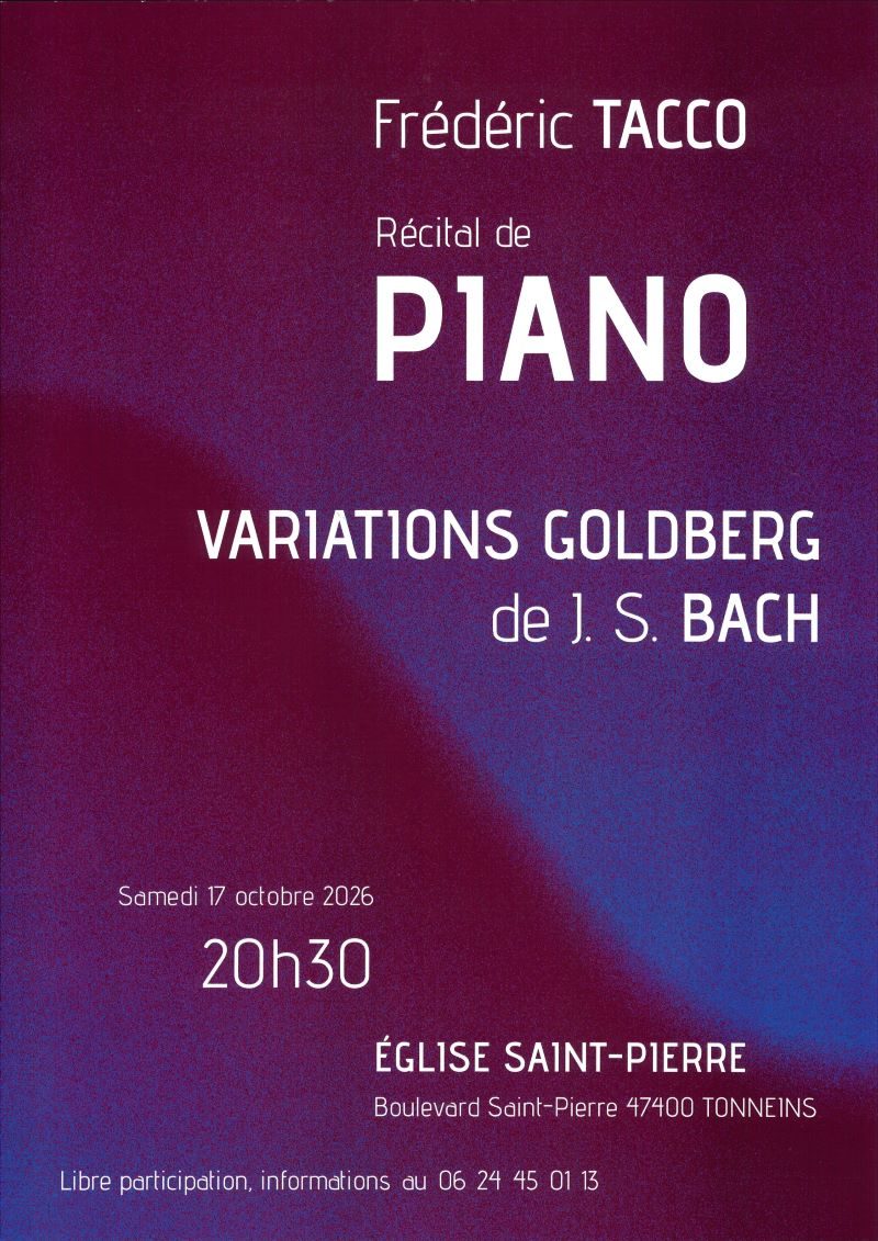 Récital de Piano - Frédéric TACCO