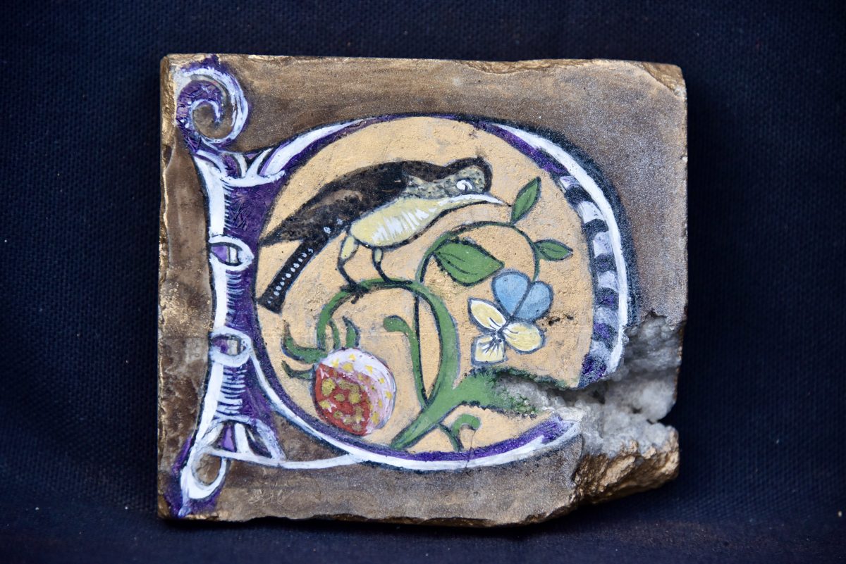 Exposition d'enluminures sur pierre de Serge Barlan