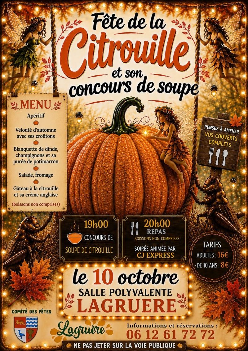 Fête de la Citrouille et son concours de soupe