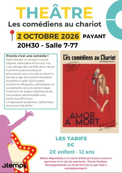 Théâtre : "AMOR À MORT" par Les comédiens au chariot