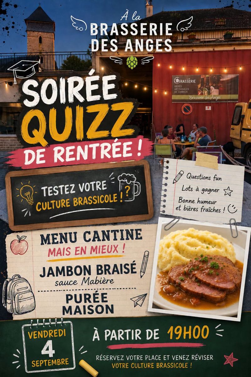 Brasserie des Anges  :  Soirée Quizz de rentrée