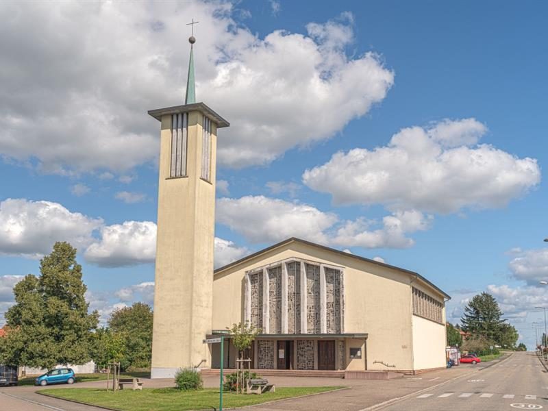 Vitrail d'Art de l'Eglise Saint Gall