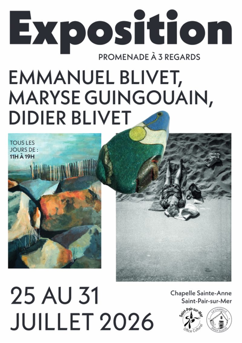 Exposition de Maryse Guingouain, Emmanuel Blivet et Didier Blivet