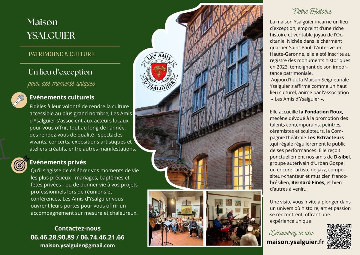 JOURNÉES DU PATRIMOINE - DÉCOUVERTE DE LA MAISON YSALGUIER
