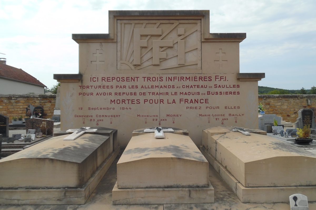 Tombes des infirmières à Bussières-les-Belmont