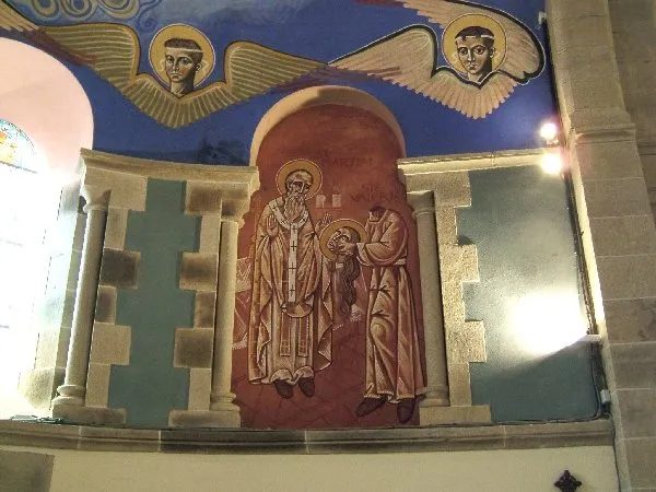 Visite de l'Eglise St Martial au village de Lagarde - Fresques de N. GRESCHNY