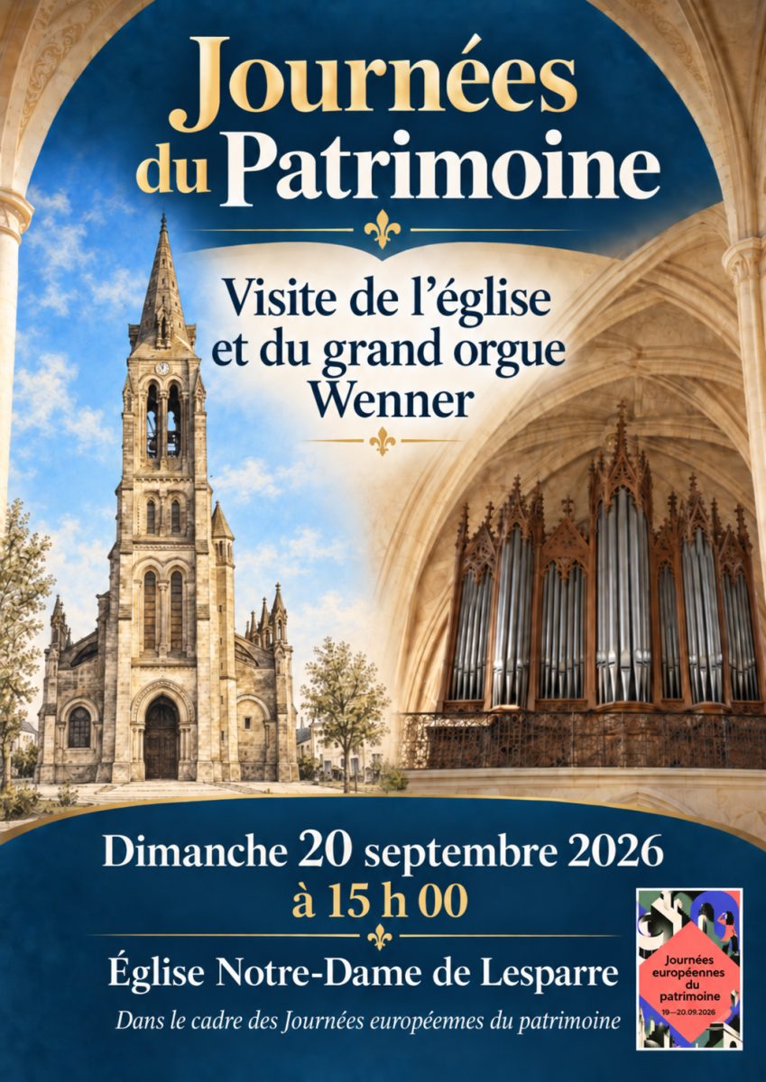 JEP 2026 : église Notre-Dame et orgue Wenner