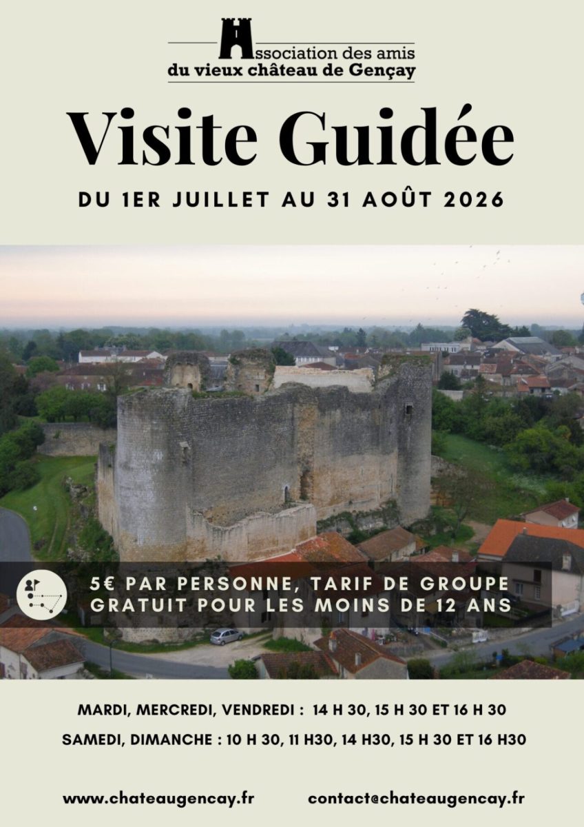 Visite guidée au Château de Gençay