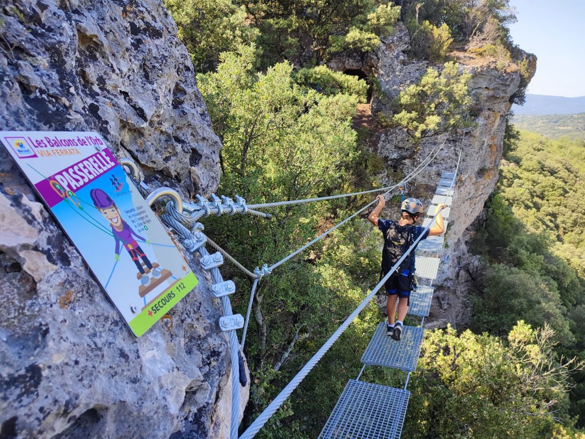 VIA FERRATA LES BALCONS DE L'ORB