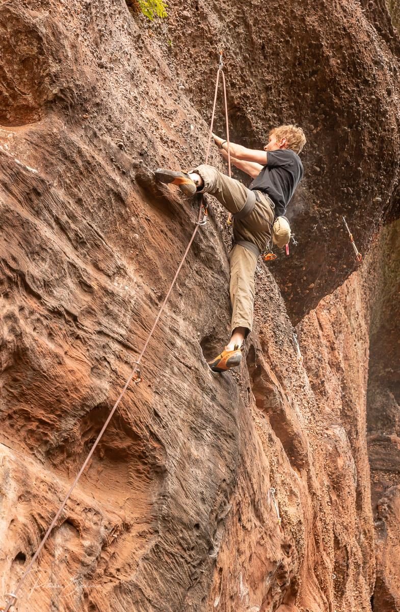 Escalade au Rocher du Corbeau ou Krappenfels