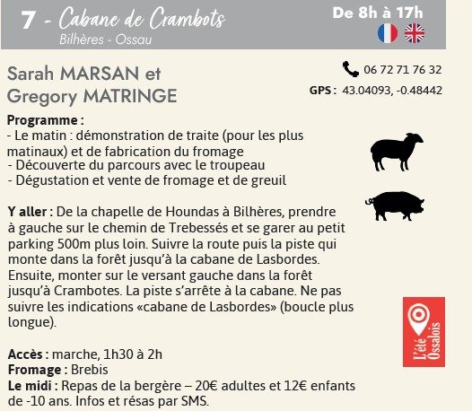 Cabanes ouvertes : Cabane de Crambots