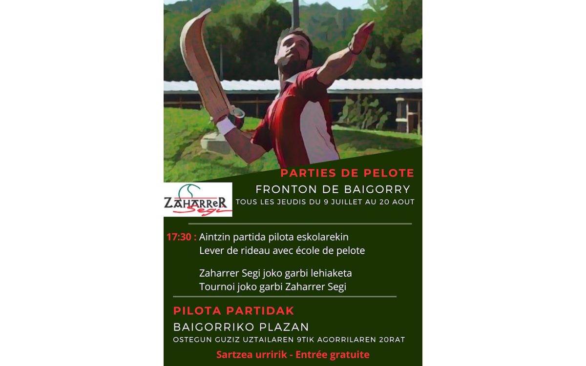 Pelote basque à chistera joko garbi