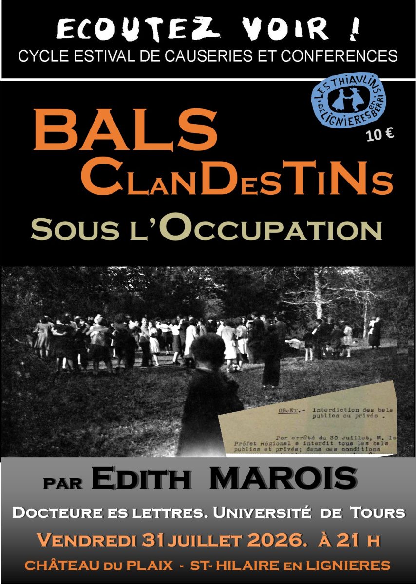 Conférence "écoutez-voir": Bals clandestins sous l'Occupation