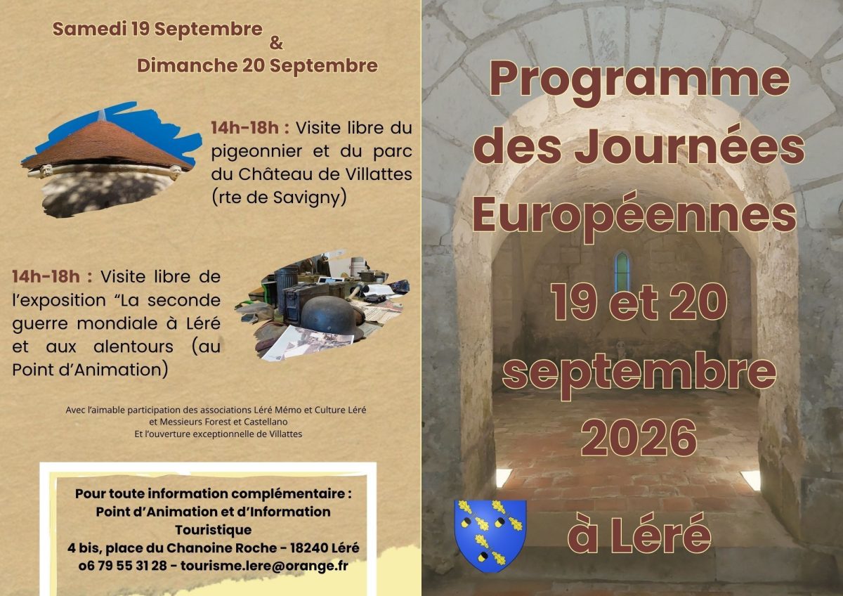 [JEP] Programme 2026 Léré