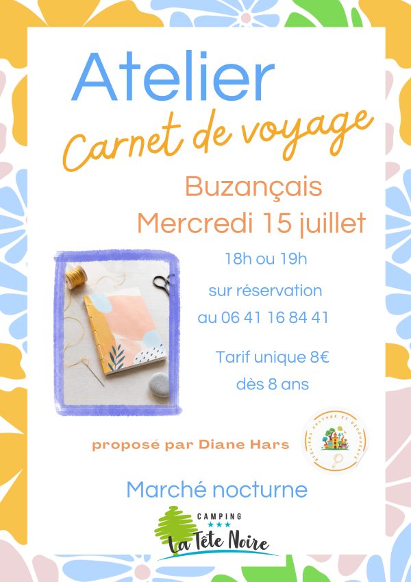 Atelier Culture et Découverte  : Carnet de voyage