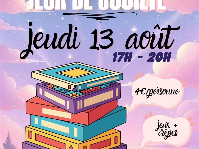 Soirée jeux de société