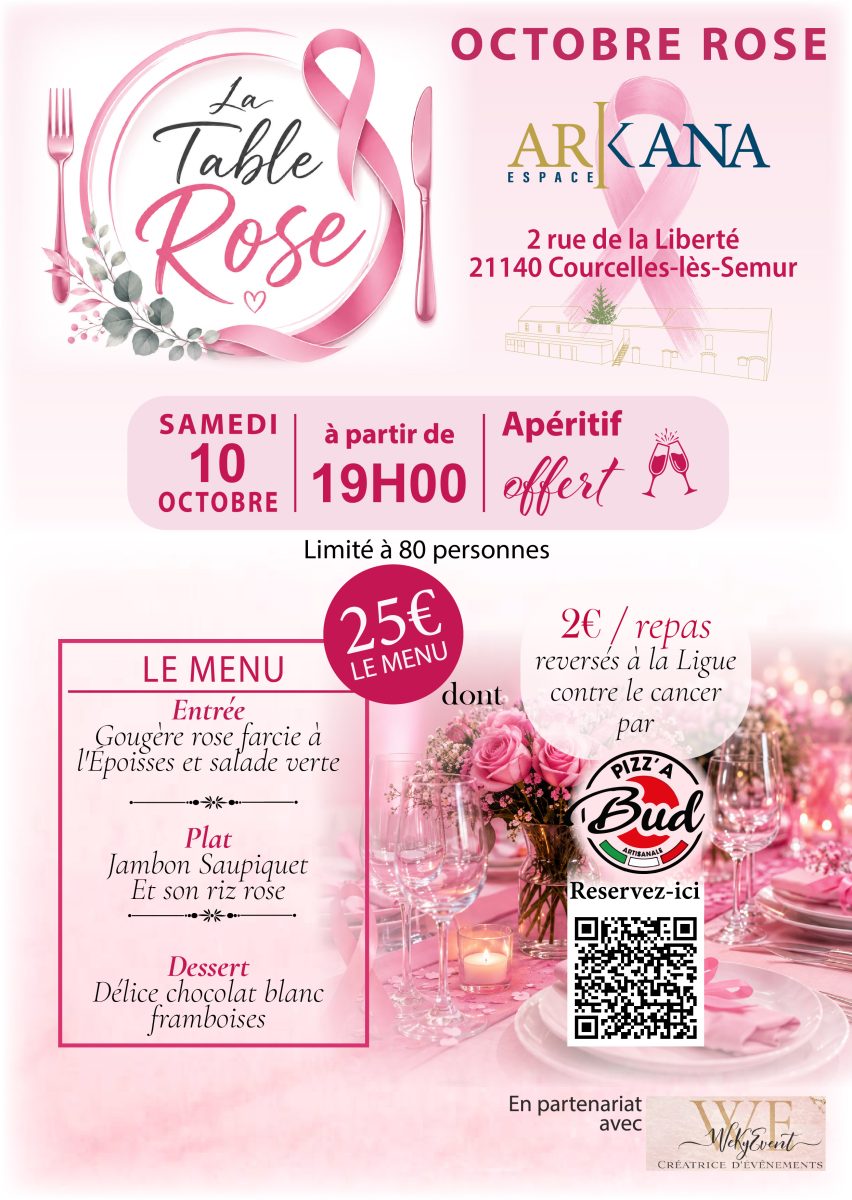 La Table Rose à l'Espace Arkana