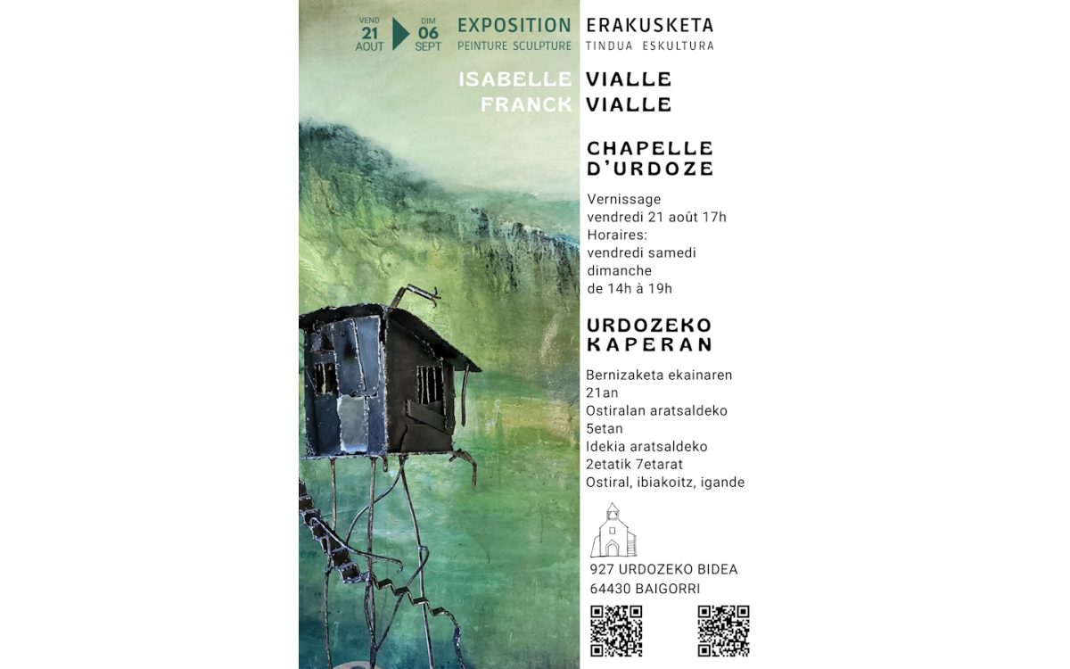 Vernissage de l'exposition peinture-sculpture : Isabelle et Franck Vialle