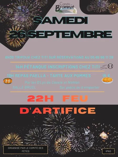 Repas avec le comité des fêtes de Brommat