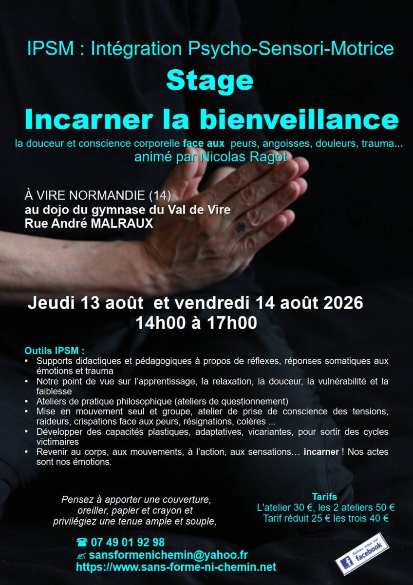 Stage incarner la bienveillance à Vire Normandie