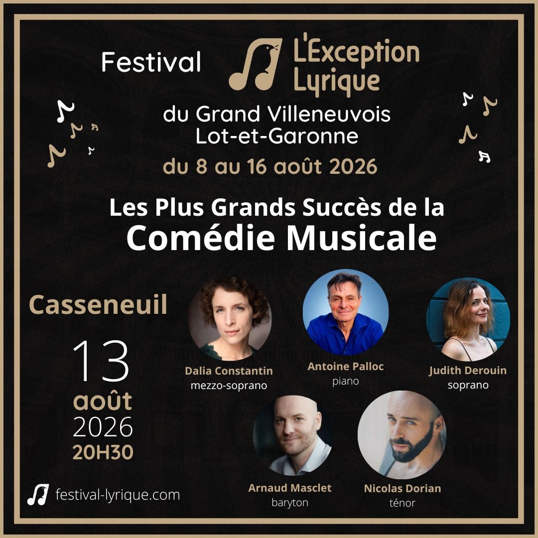 Festival Lyrique - Les plus Grands Succès de la Comédie Musicale 2026