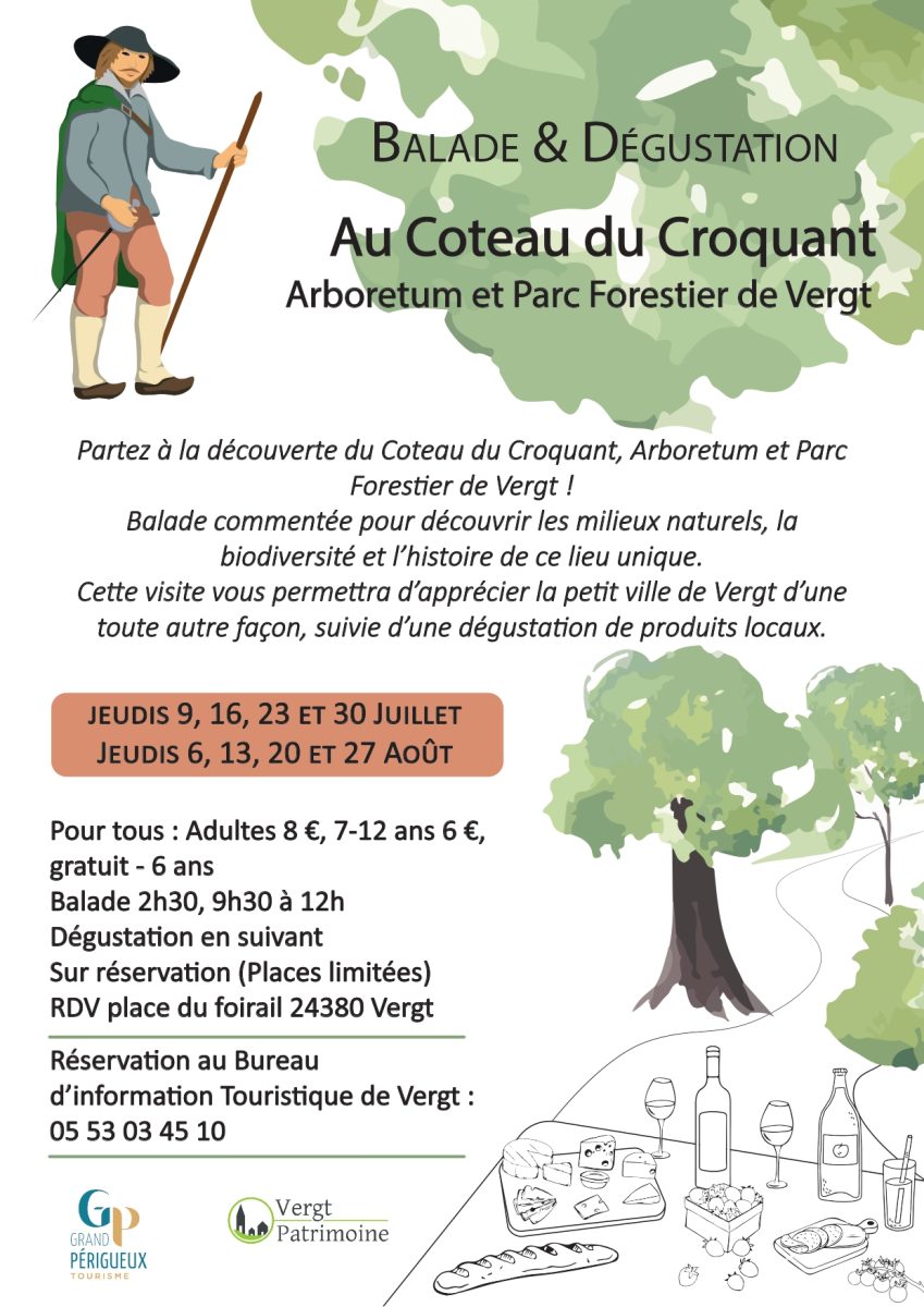Balade & Dégustation : Au Coteau du Croquant Arboretum et Parc Forestier de Vergt