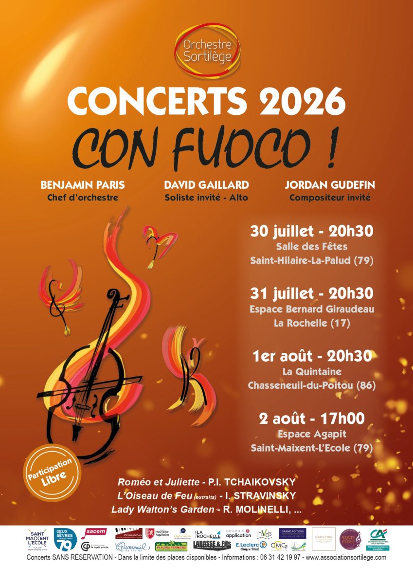 Concerts de l’Orchestre Sortilège à Saint-Hilaire-la-Palud