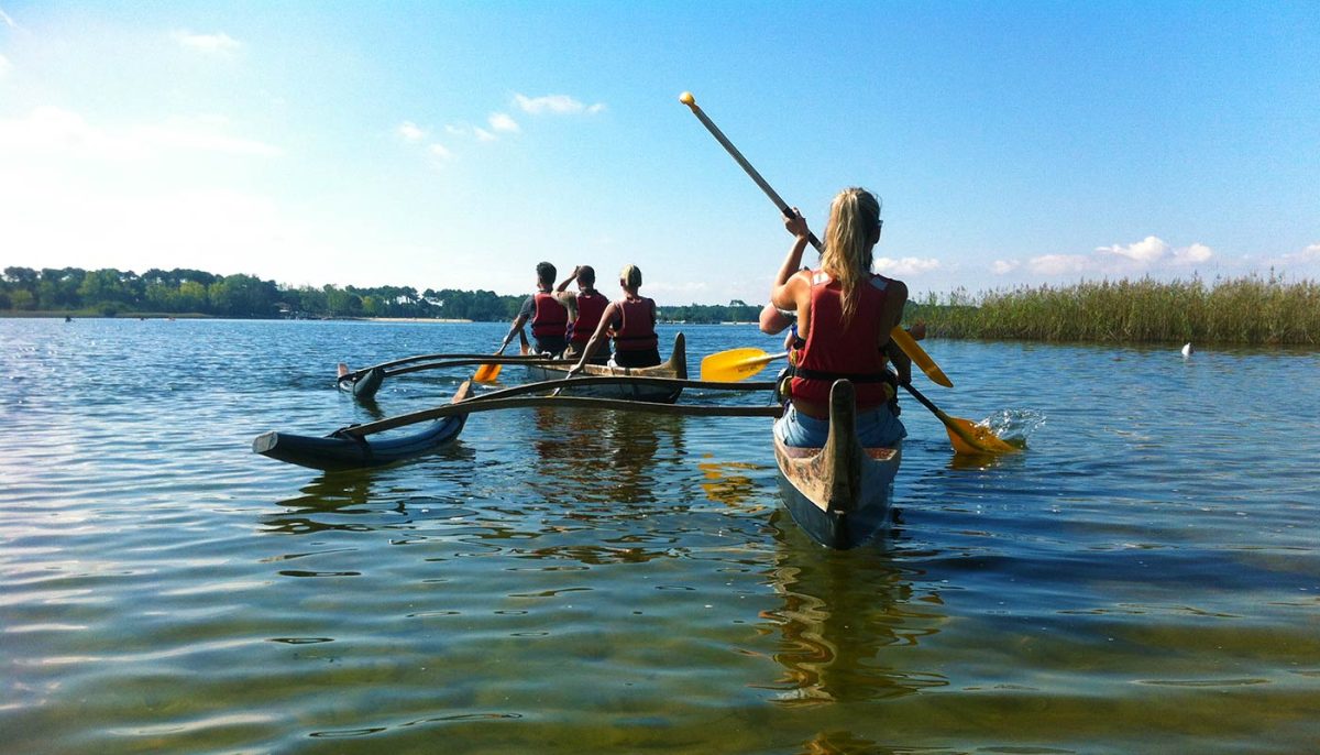 L'été de l'Office : Randonnée encadrée pirogue Hawaïenne au lac de Sanguinet (complet)