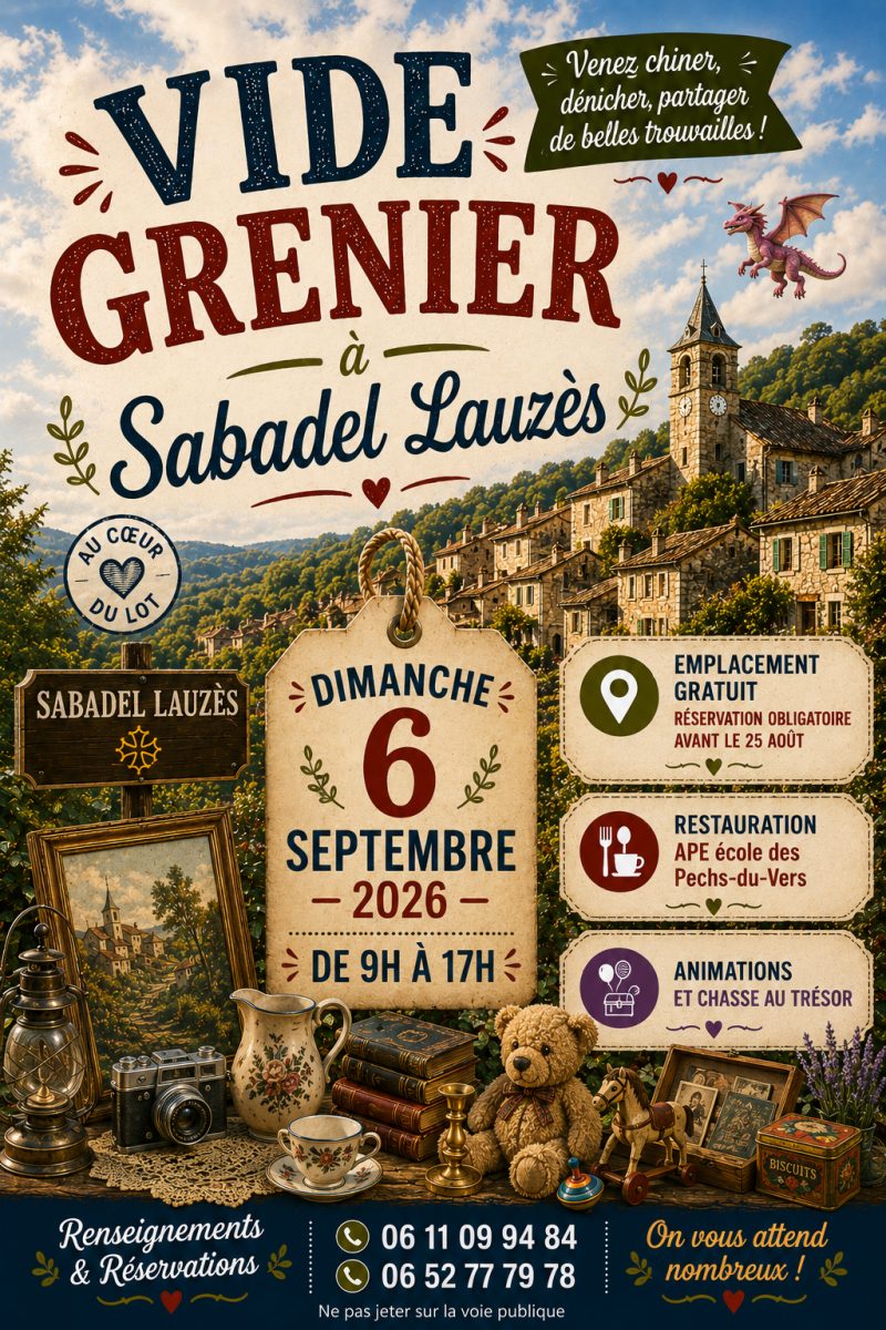Vide-grenier de Sabadel-Lauzès