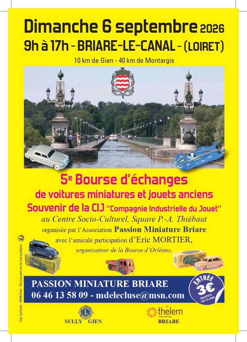 5e Bourse d'échanges de voitures miniatures et jouets anciens