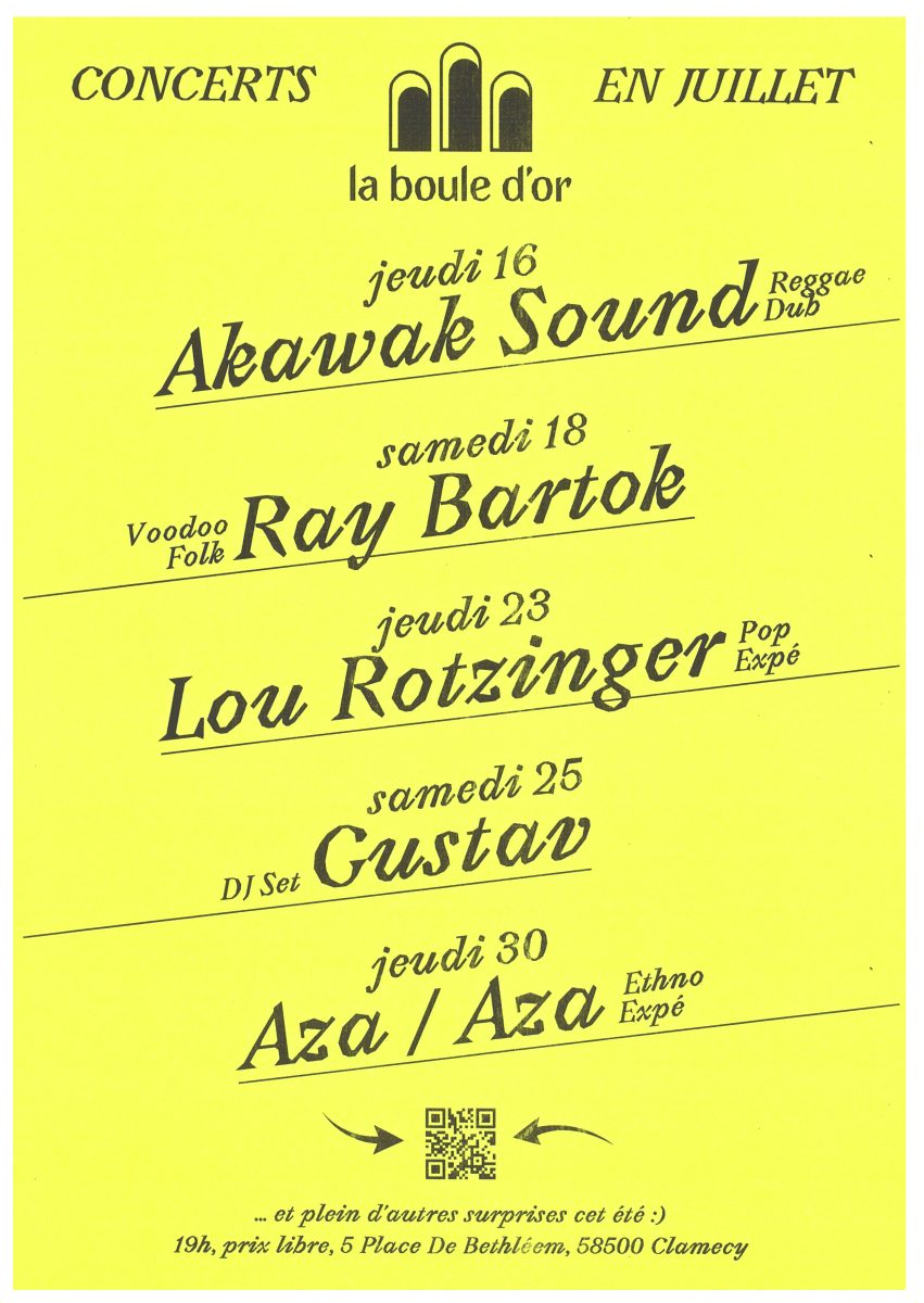 Concert à la Boule d'Or : Aza / Aza