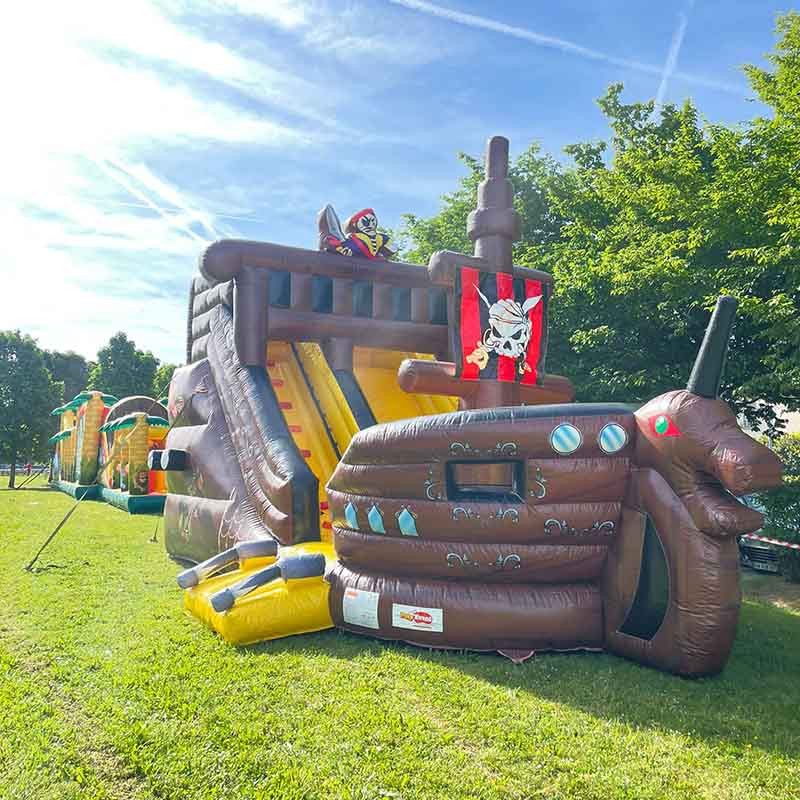 Structure Gonflable Toboggan Bateau Pirate