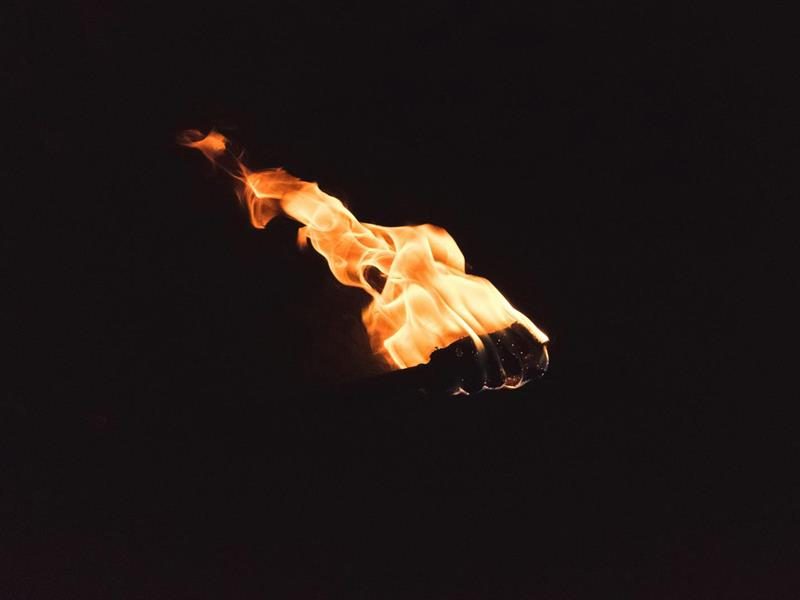 Marche aux flambeaux vers Hatten