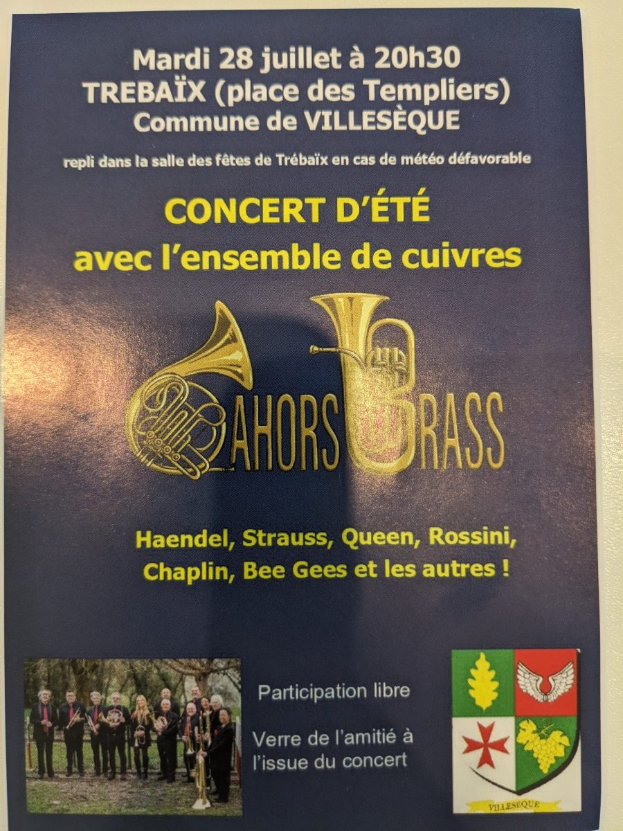 Concert d'été avec l'ensemble de cuivres