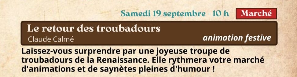 Festival Re-naissance à Figeac : le retour des troubadours