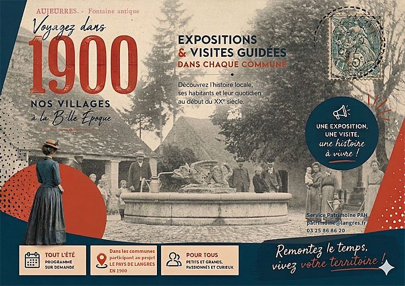 Le Pays de Langres en 1900 : Visites-flash à Aujeurres