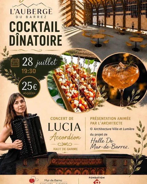 Cocktail dînatoire à l'Auberge du Barrez