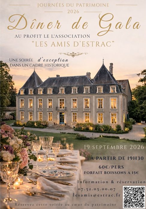 Dîner de gala au Château d'Estrac