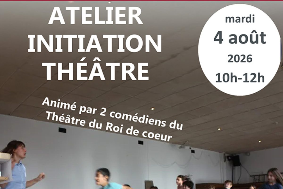 Atelier initiation au théâtre animé par deux comédiens du Théâtre du Roi de Cœur