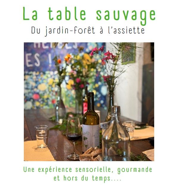 La table sauvage au Domaine les Hauts de Riquets