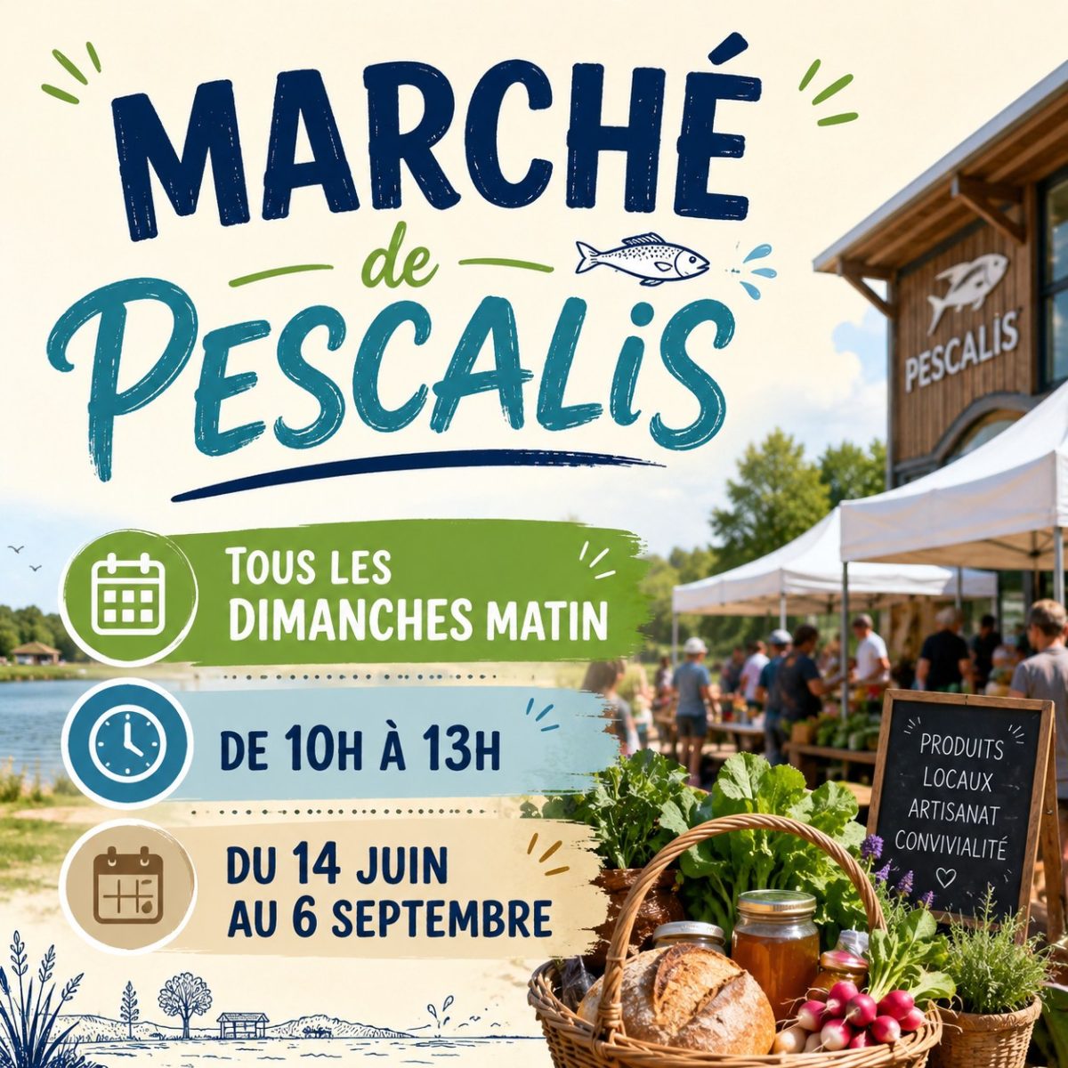Marché estival de Pescalis