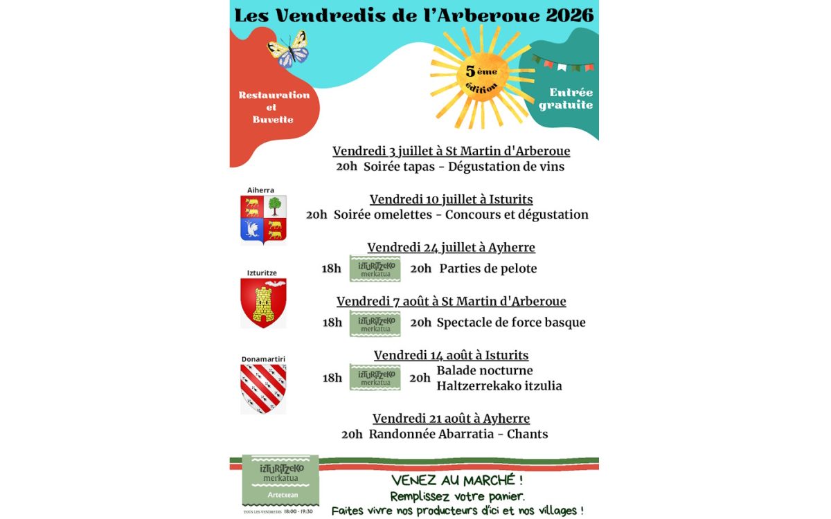 Les vendredis de l'Arbéroue : randonnée et chants