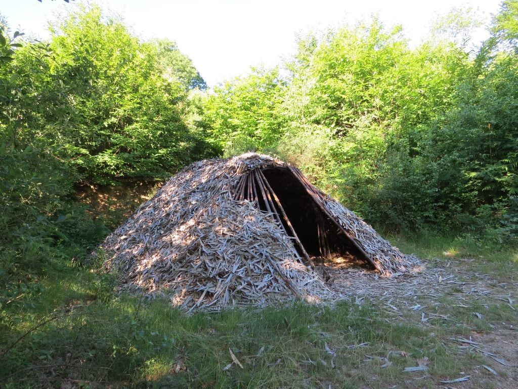 Cabane de feuillardiers de la forêt de Boubon