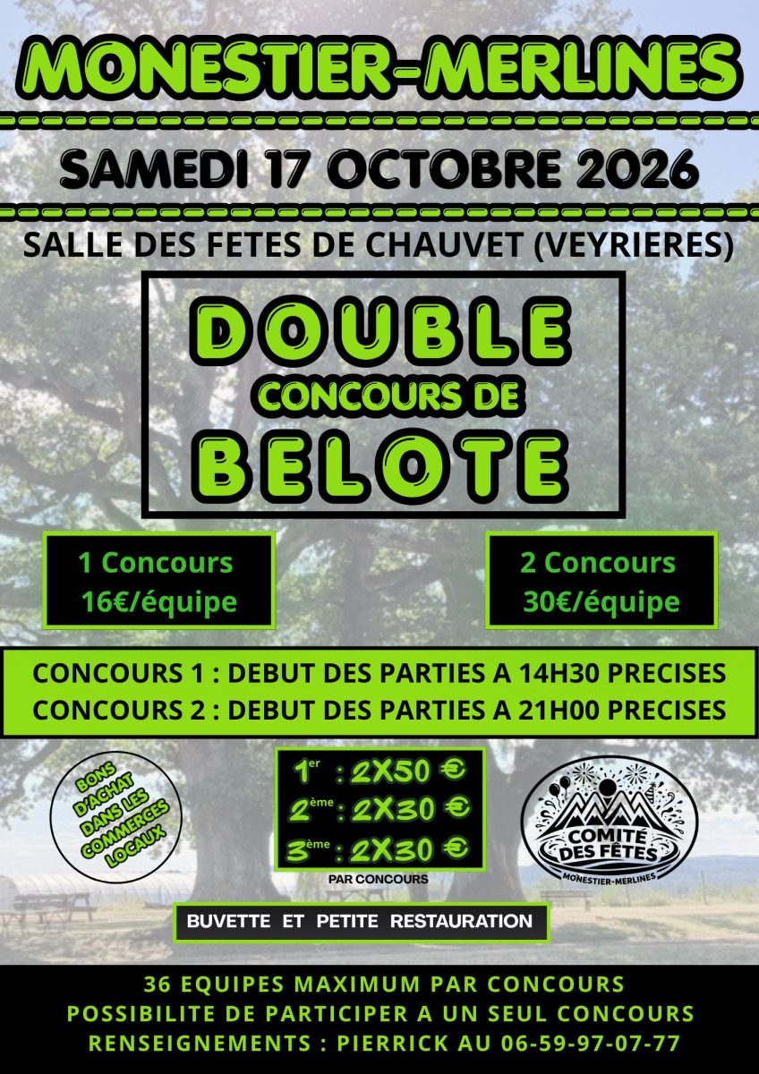 Double concours de belote
