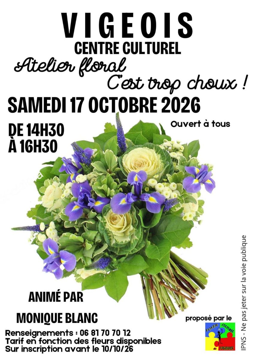 Atelier floral : C'est trop choux !